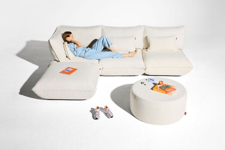 Fatboy Sumo hocker recycled bouclé Creme