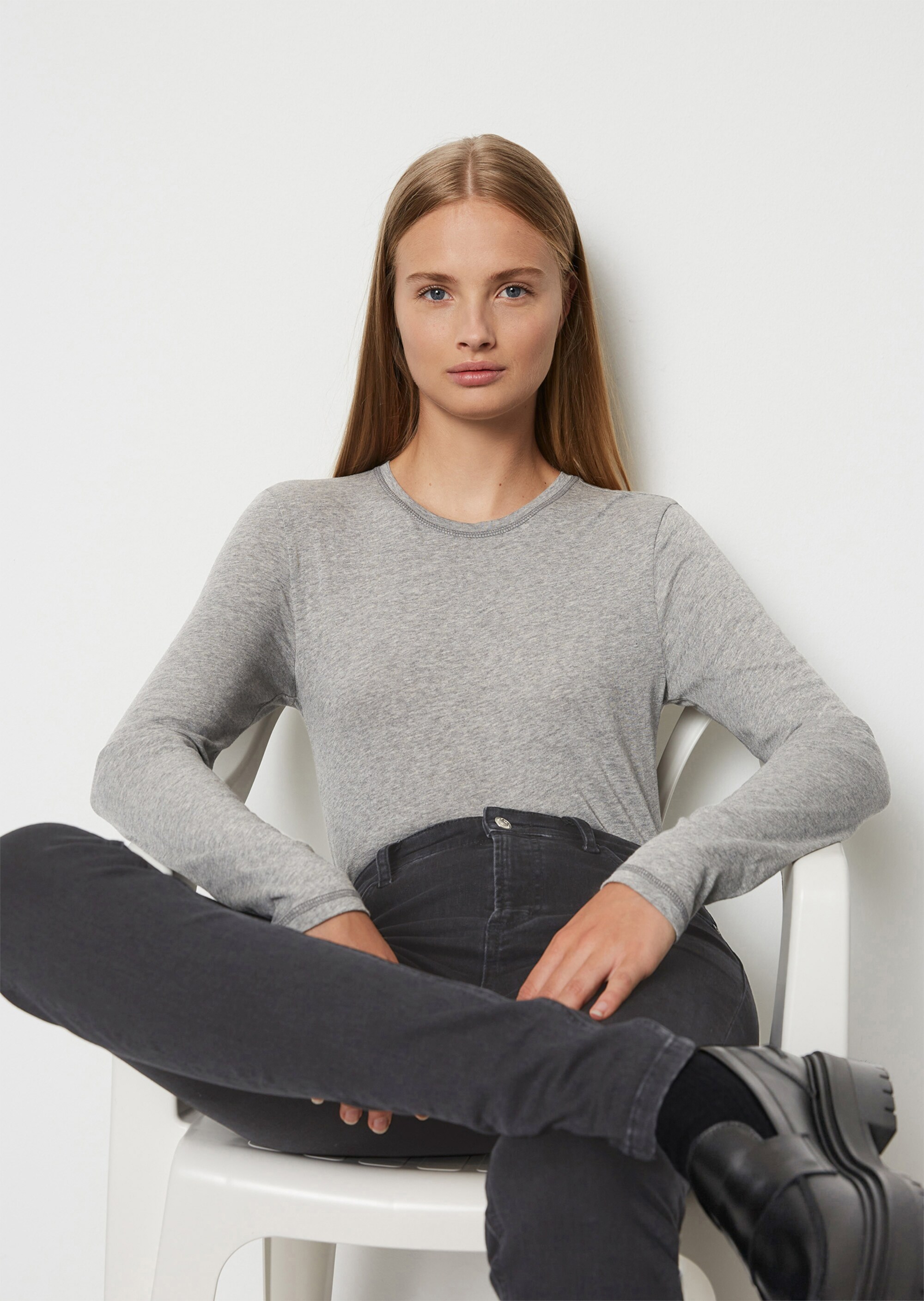 Longsleeve slimaus Organic Cotton Jersey