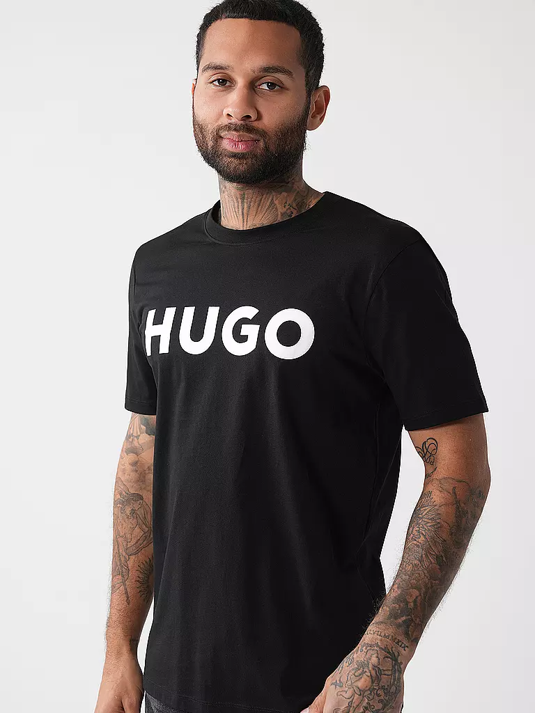 HUGO T-Shirt DULIVIO schwarz