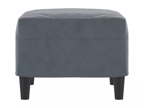 Repose-pied Gris foncé 60x50x41 cm Velours