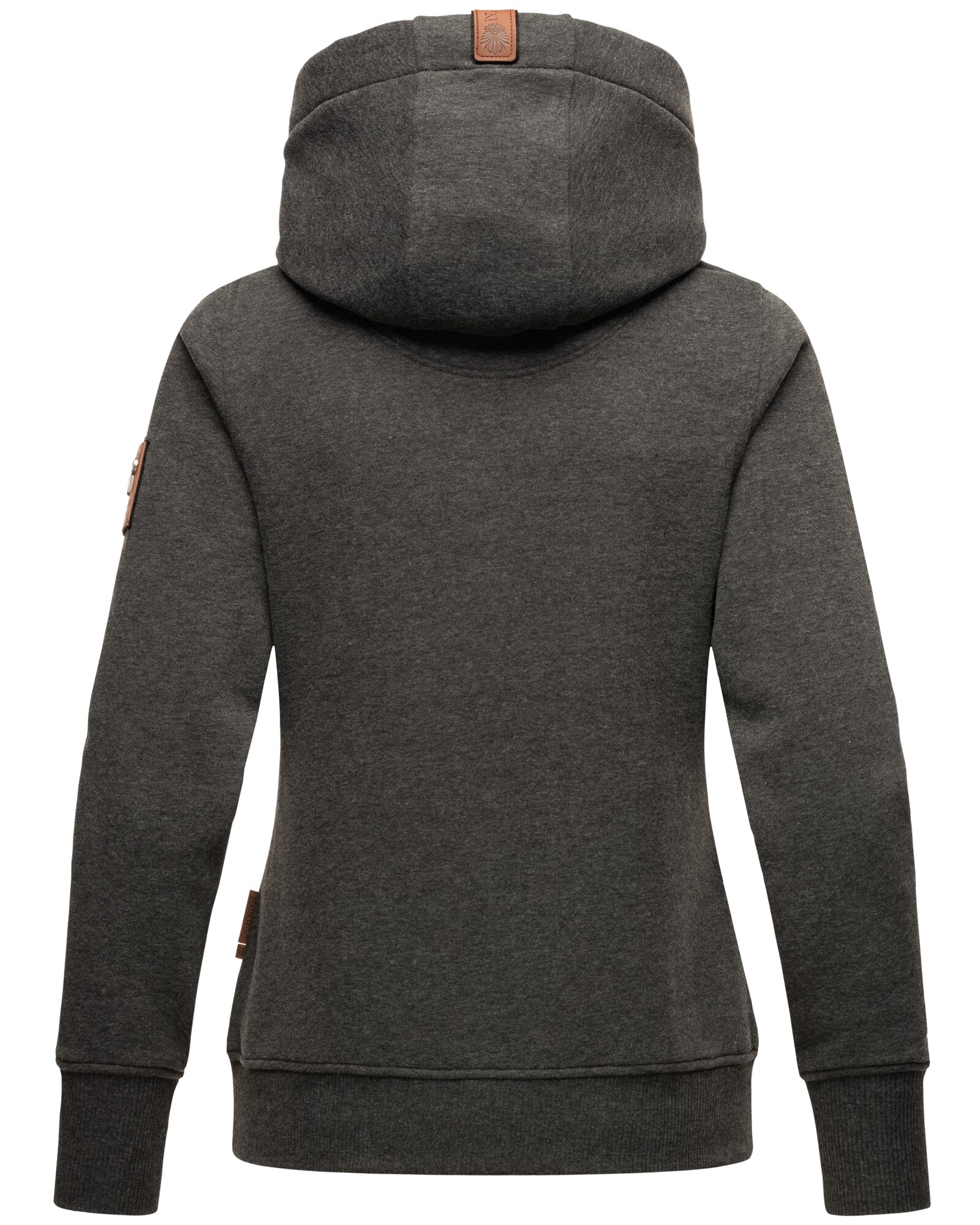 NAVAHOO Damen Kapuzensweatshirt weicher Hoodie mit breiten Tunnelzugkordeln Namikaa