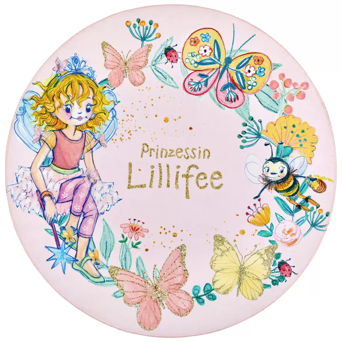 Kinderteppich Lillifee Rosa