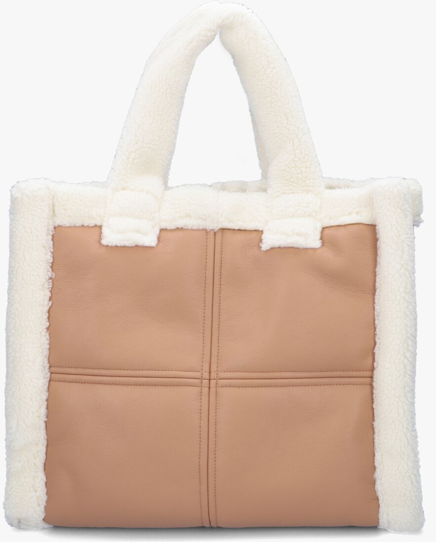 STAND STUDIO witte stand studio schoudertas lolita shearling bag