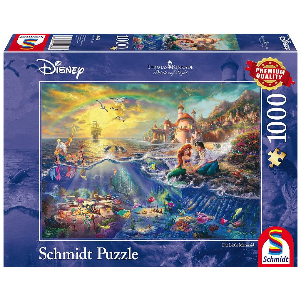 Puzzle Disney Kinkade - La Petite Sirène - 1000 pièces