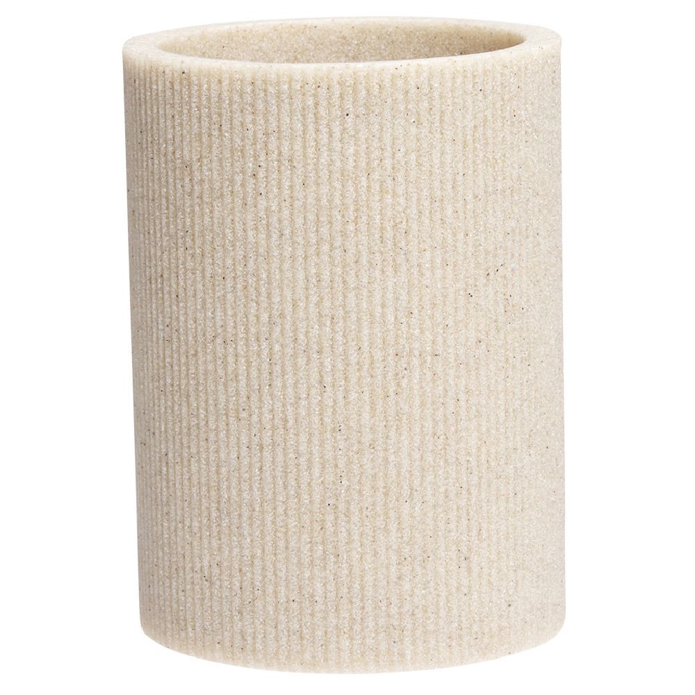 Gobelet plastique beige effet texturé Ø7,3xH10cm