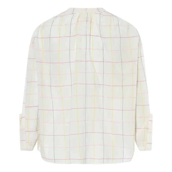 Laurence Bras Blouse Julette Carreaux | Blanc
