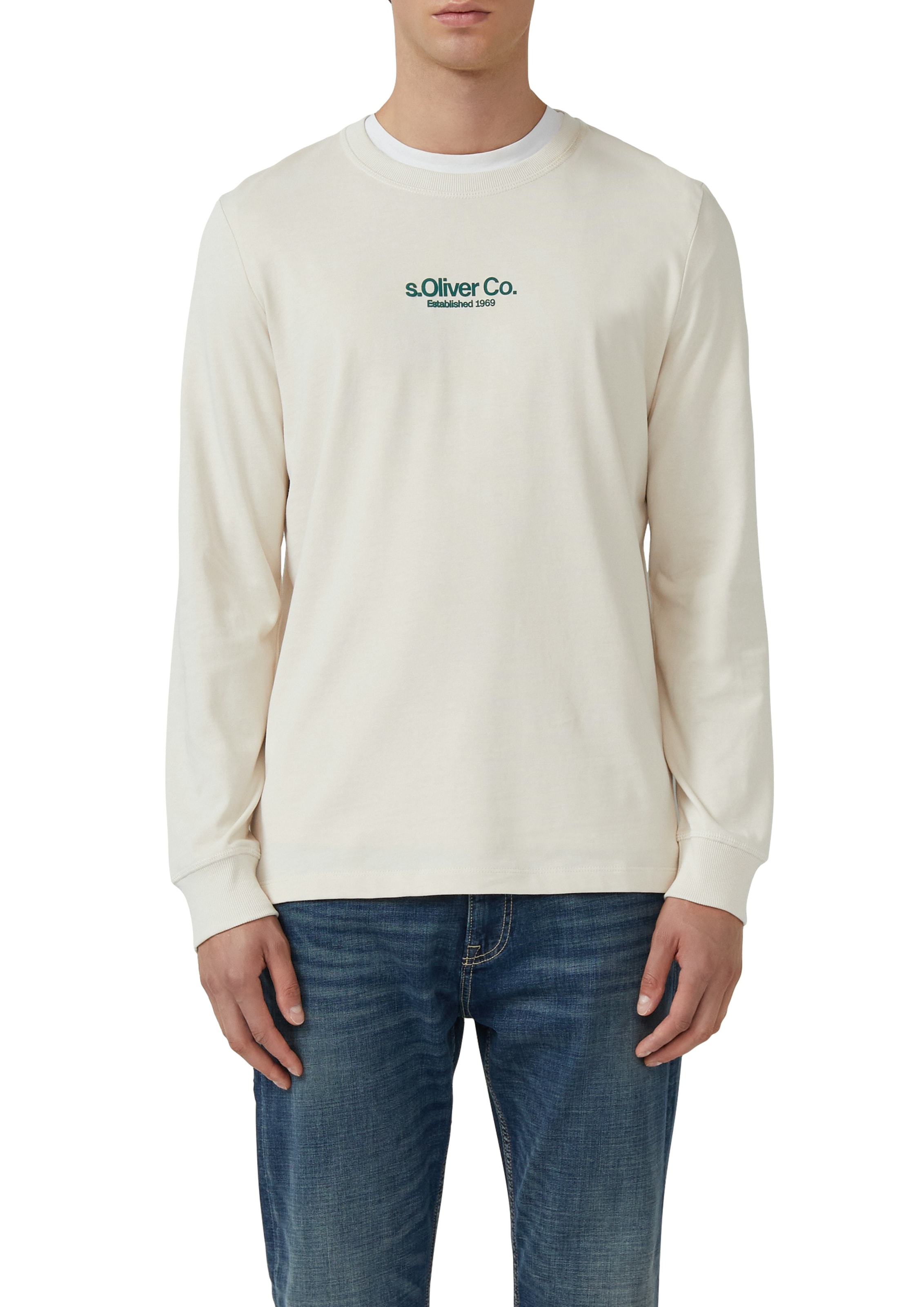 s.Oliver Langarmshirt , mit Logo Schriftzug