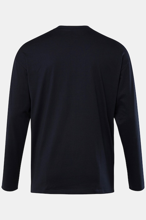 STHUGE Basic Langarmshirt, oversized, bis 8 XL