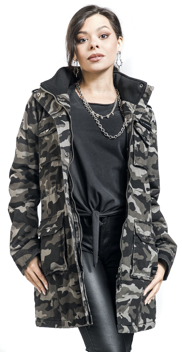Veste De Style Militaire Femme | Black Premium by EMP Veste d'hiver