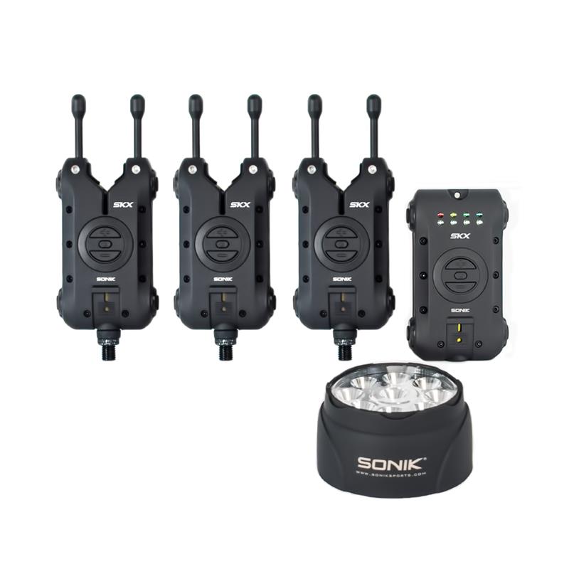 Coffret Détecteur De Touche Sonik Skx Bite Alarms + Lampe Bivvy