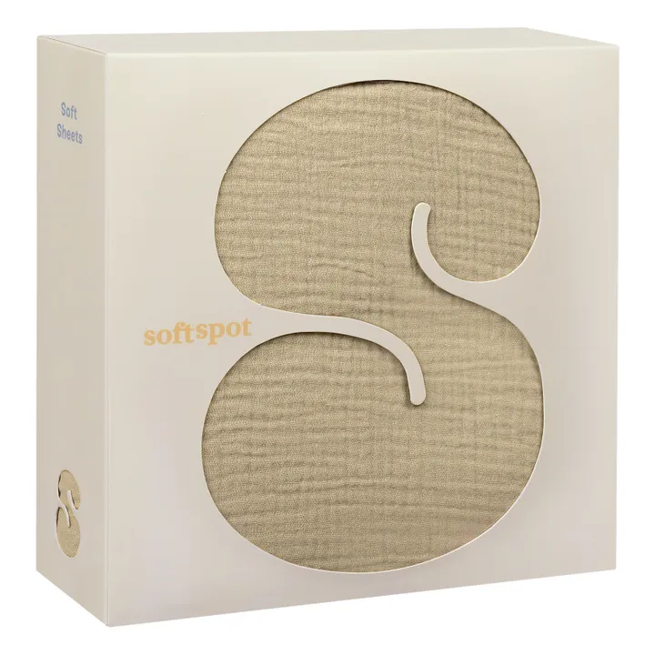 Soft Spot Drap-housse en coton bio 60x120 cm | Hojicha