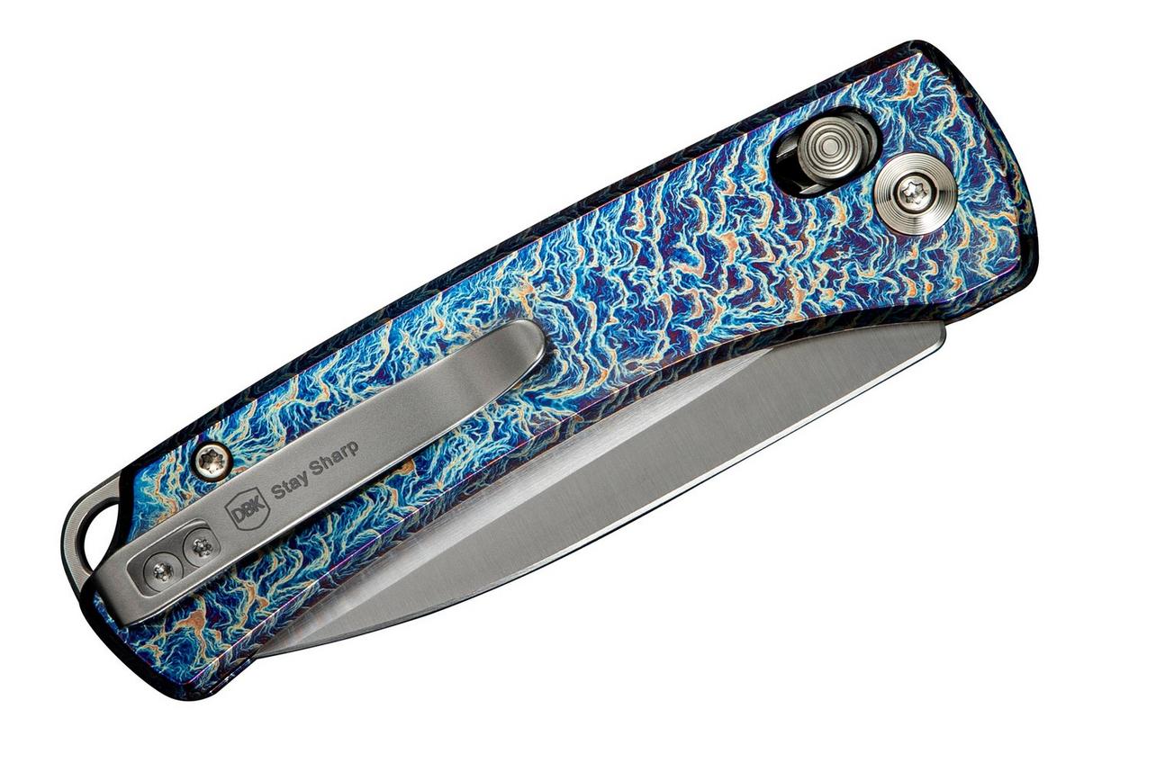 WE Knife Nightblade WE22046-4 Hand Rubbed CPM 20CV, Flamed Titanium, zakmes, Dutch Bushcraft Knives design