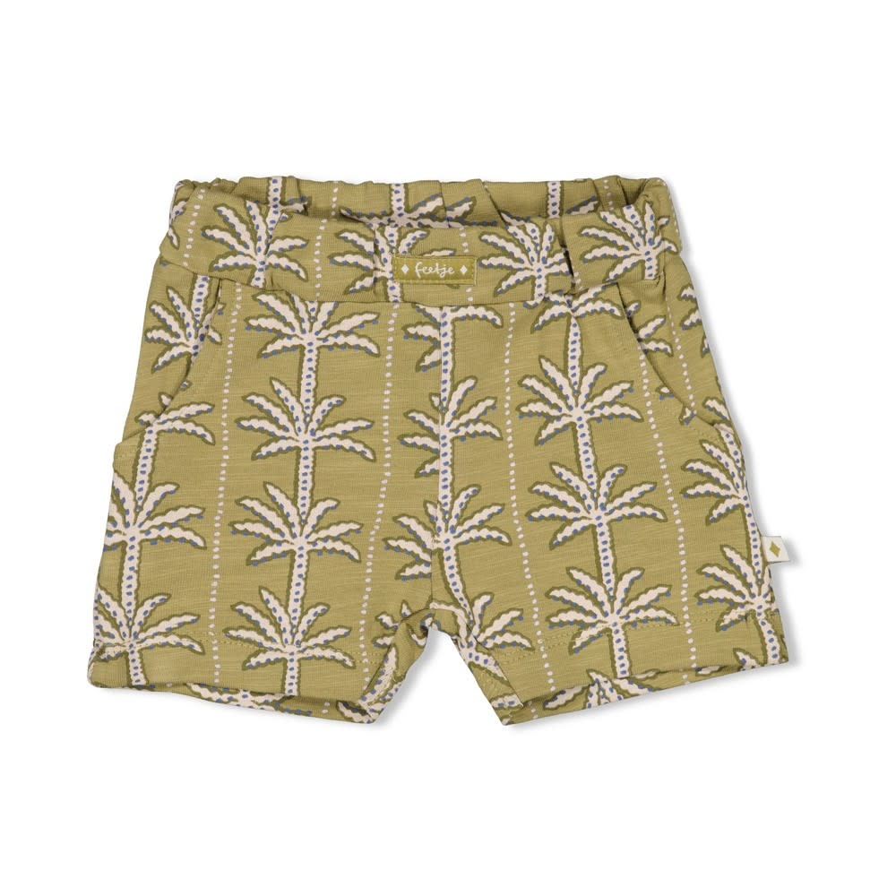 Feetje Feetje short aop - Safari Savage groen