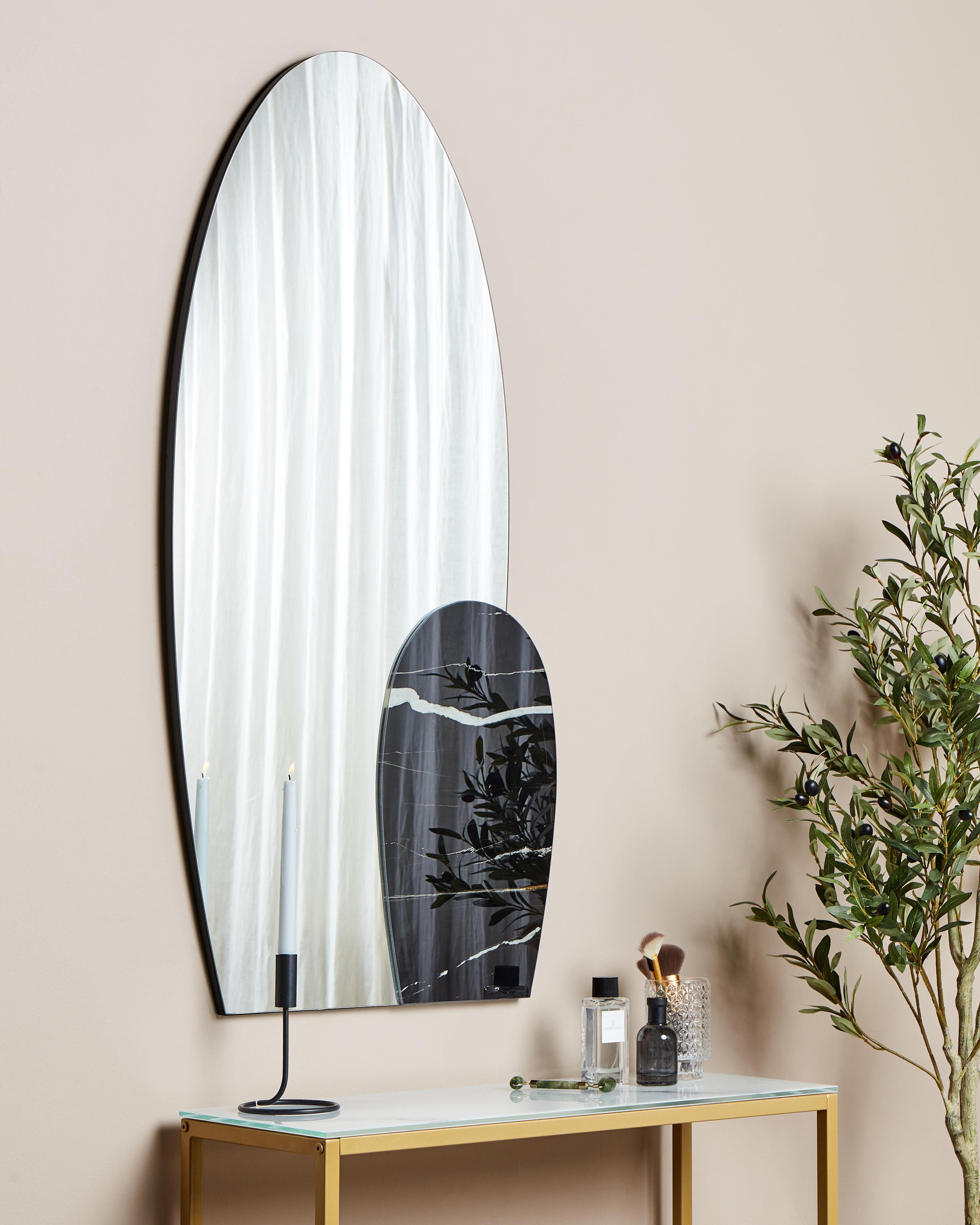 Wandspiegel VIERZON 58 cm 120 cm Zwart