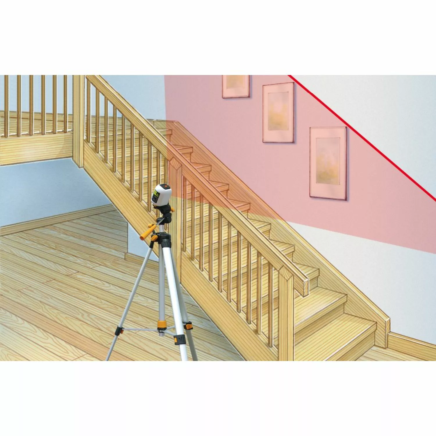 Laserliner SmartCross-Laser 150 Set Kruislijnlaser in tas incl. statief - 2 lijnen - 10m