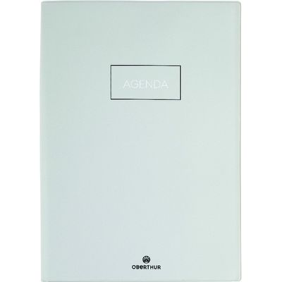 Agenda Cirrus - 1 jour par page - 15 x 21,6 cm - gris foncé - Oberthur