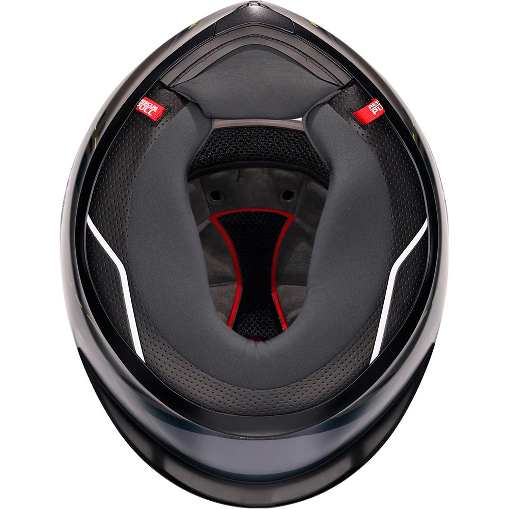 AGV - Casque K6 S Enhance Gris Mat / Jaune fluo