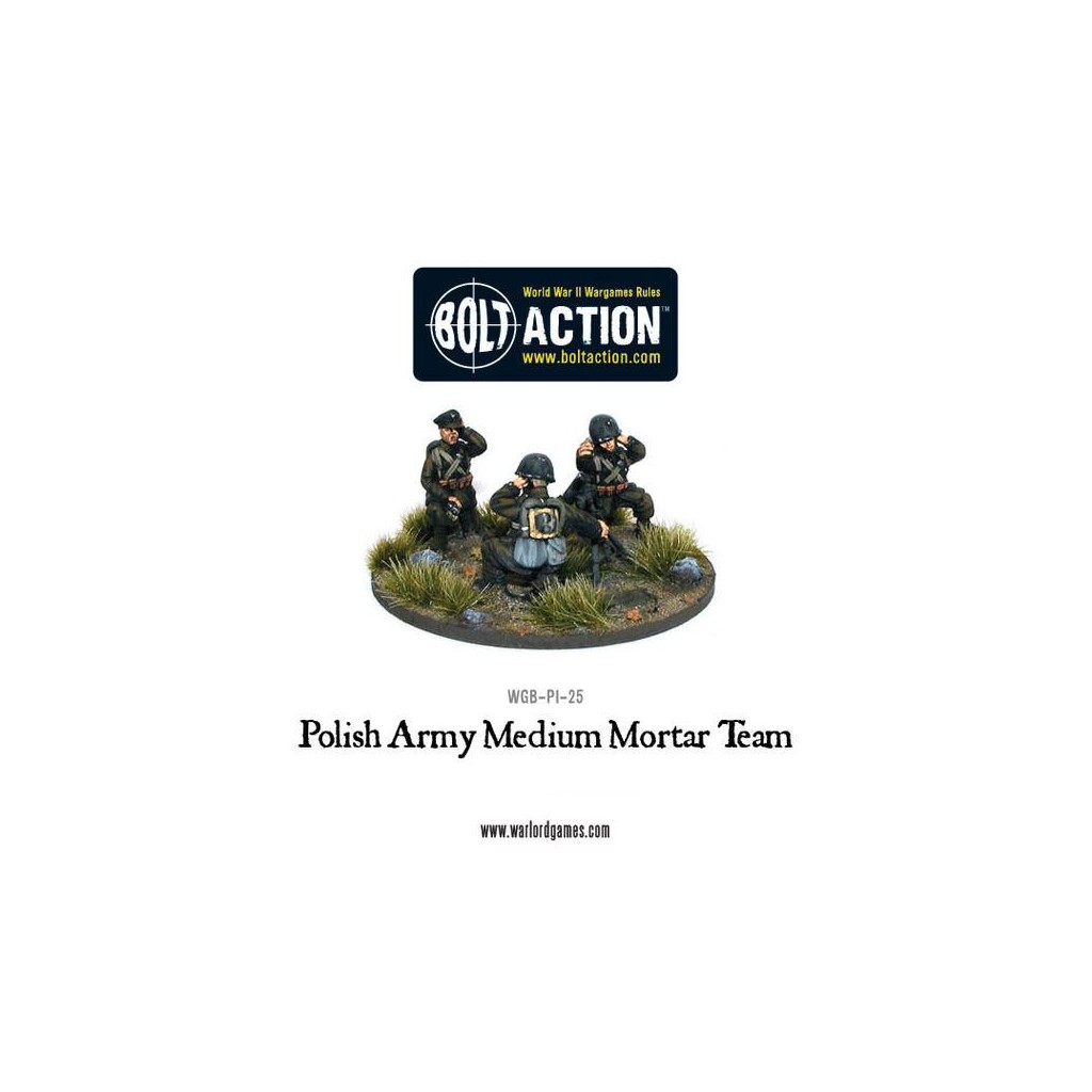 Bolt Action - Polish Army Medium Mortar Team