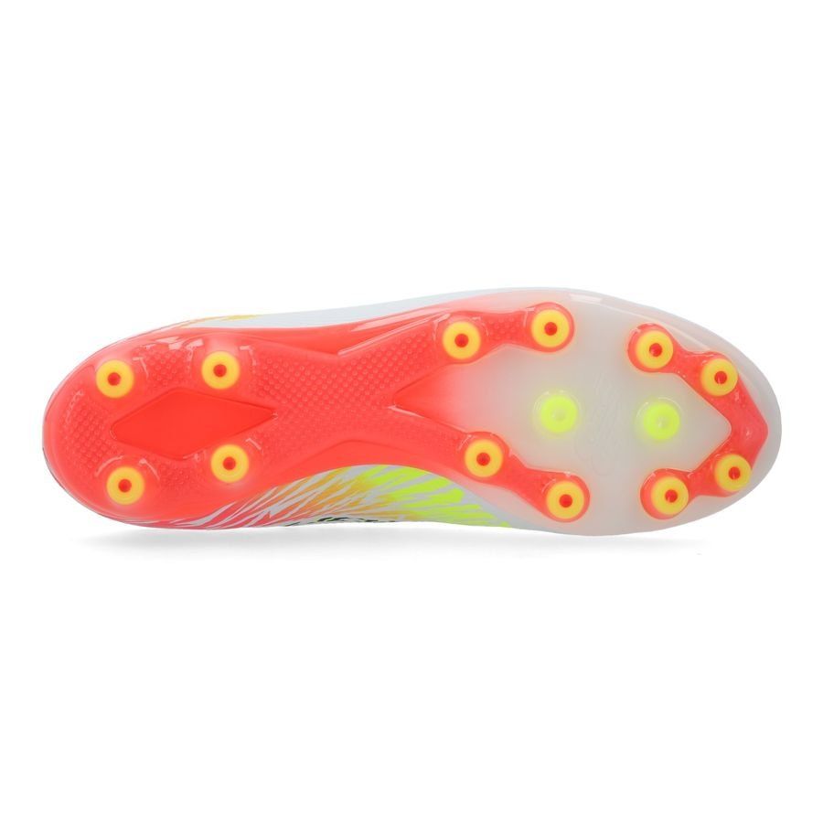 New Balance Furon V8 Elite AG Flash Point - Blanc/Rouge/Argenté