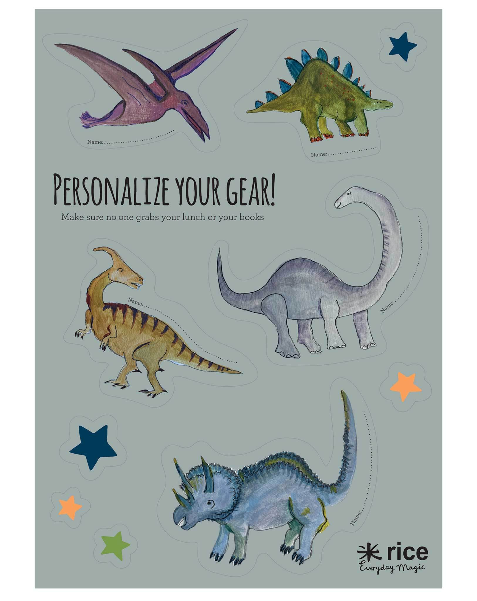 Sticker PERSONALIZE YOUR LUNCHBOX - DINO
