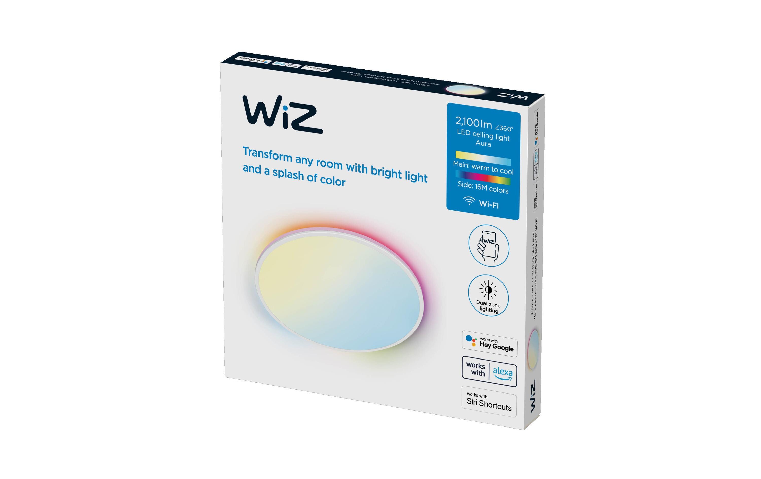 Rune Tunable White & Color Deckenleuchte 2100 lm Weiss<br>Smarte Deckenleuchte, steuerbar über Matter, WLAN