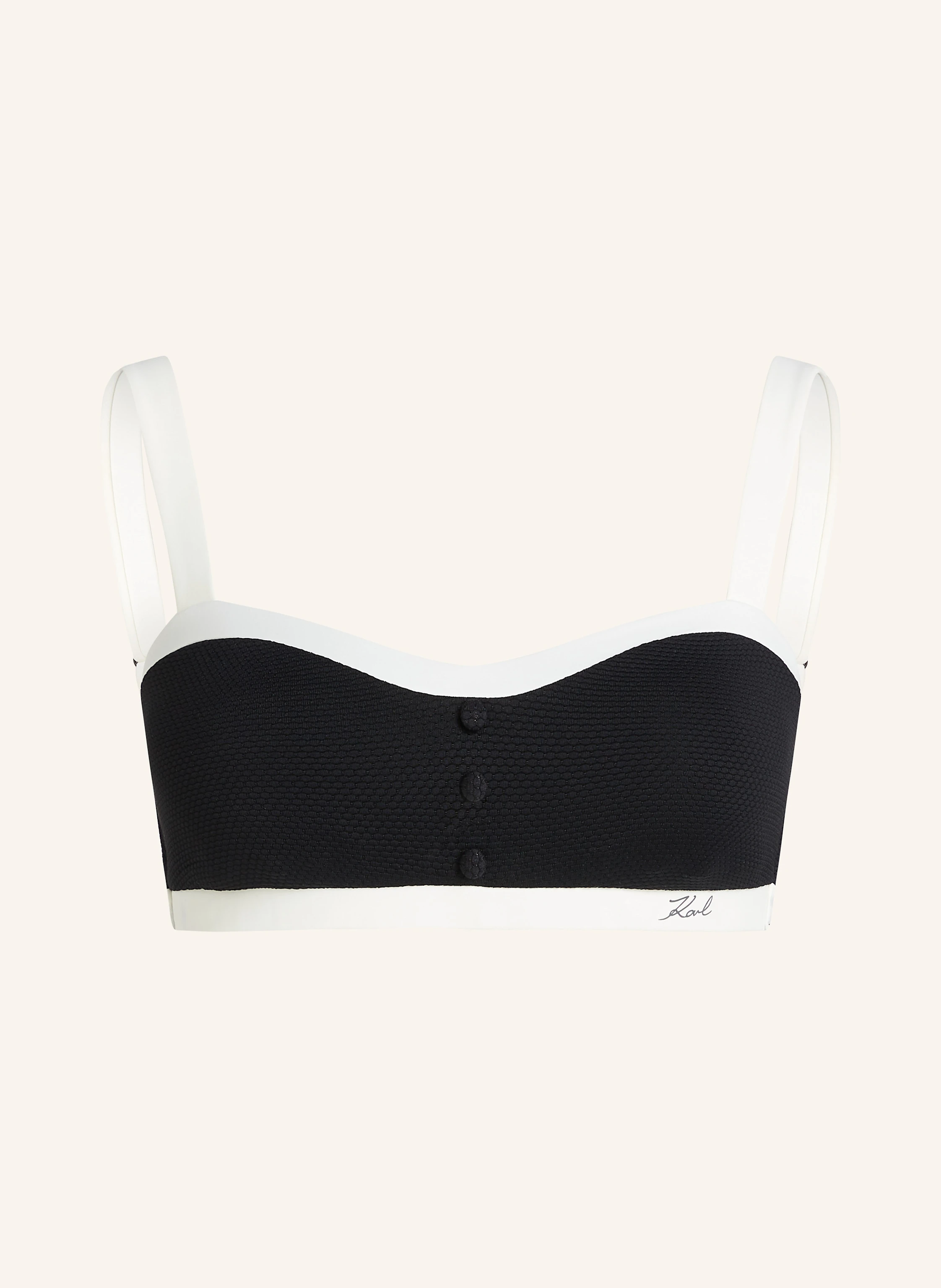 KARL LAGERFELD Bandeau-Bikini-Top