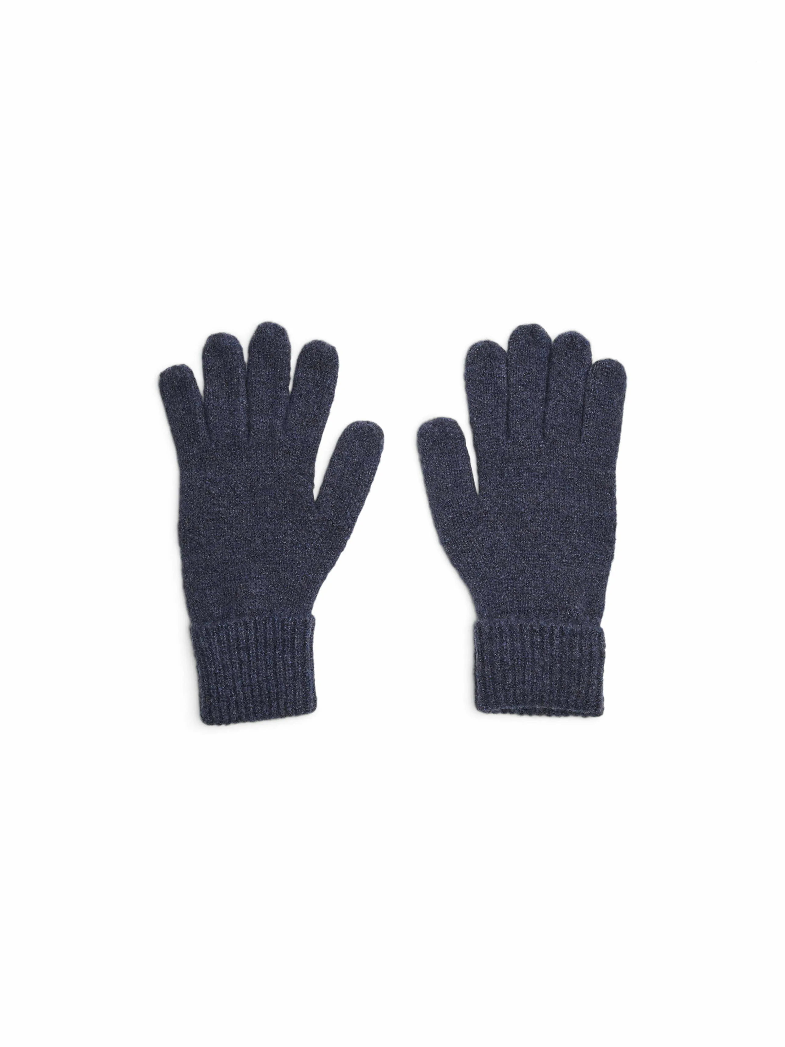 PIECES Strickhandschuh Dunkelblau Textil