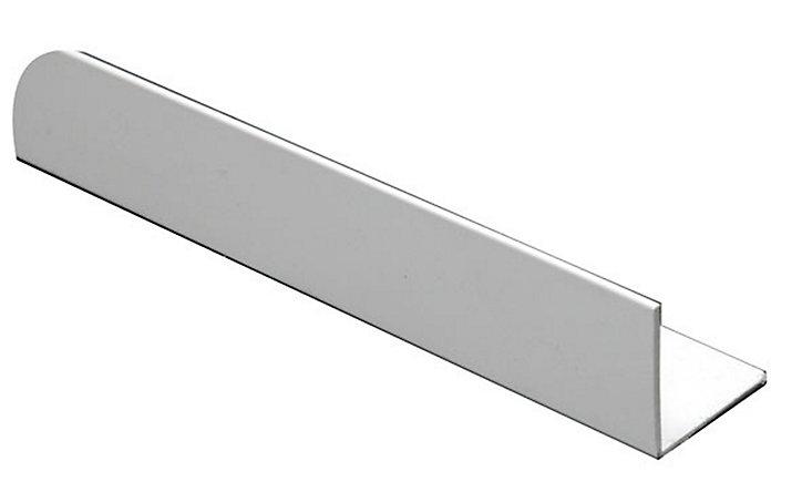 Cornière égale PVC blanc 7 x 7 mm, 1 m