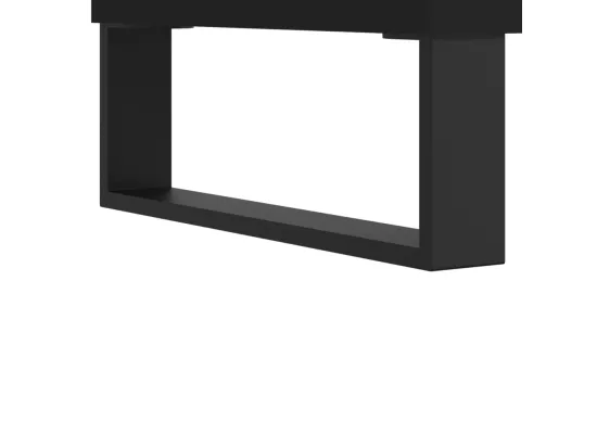 Armoire de salle de bain noir 80x33x60 cm bois d'ingénierie