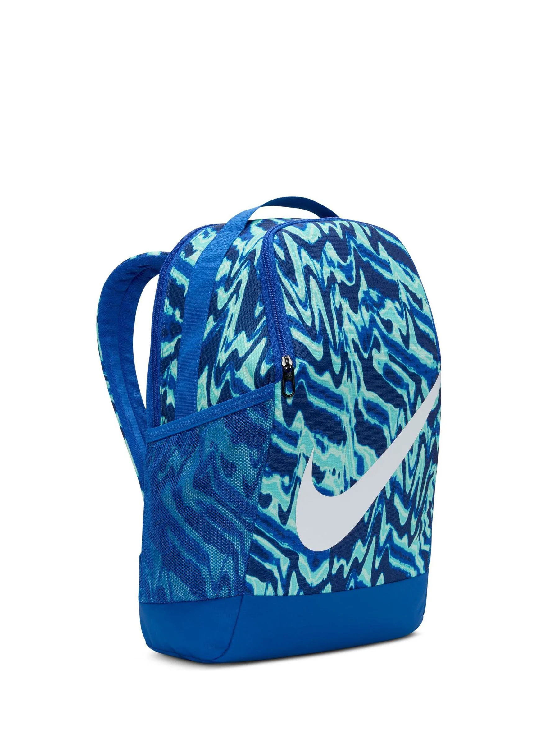 Koningsblauw - Nike Brasilia rugzak met all-over print
