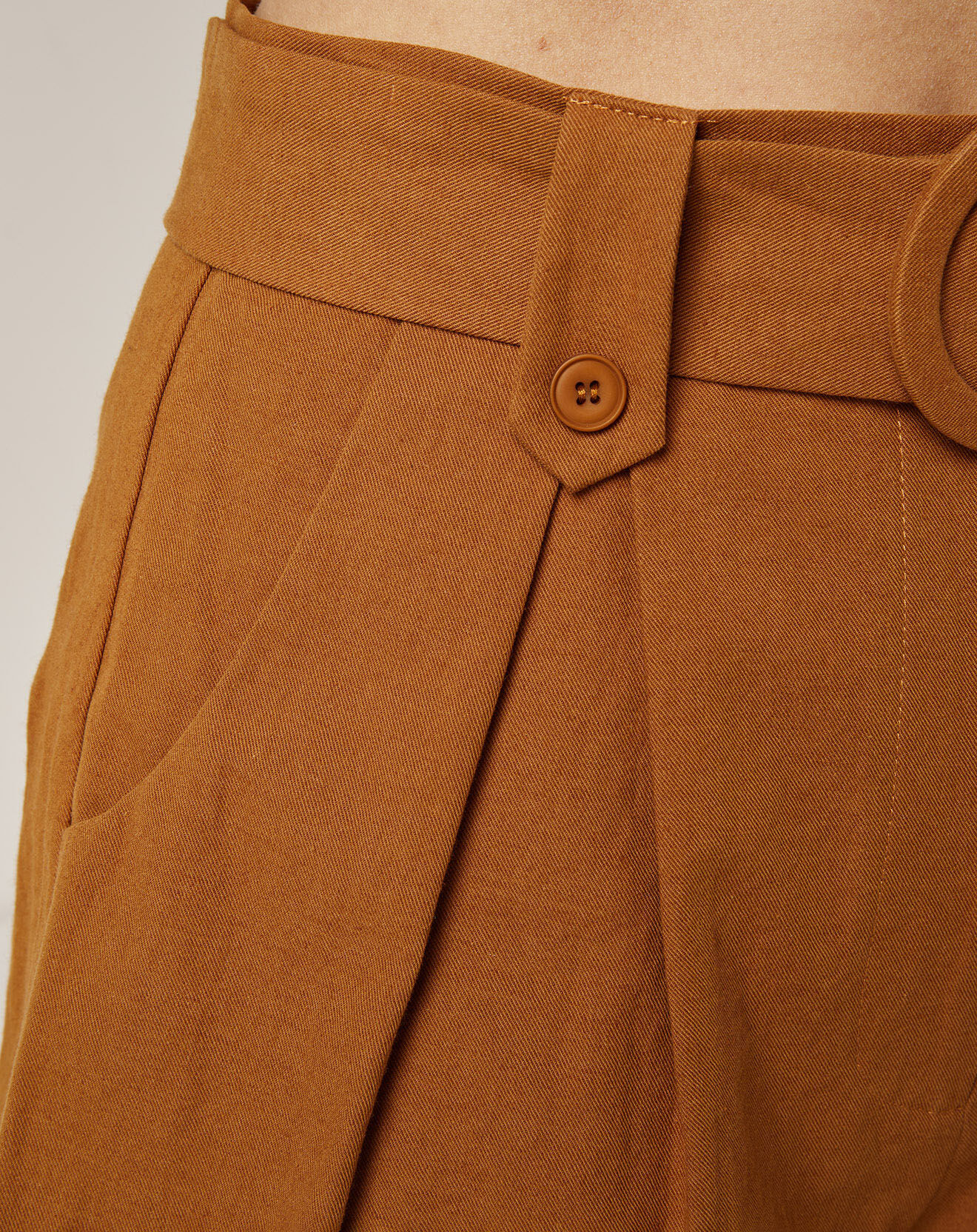 See u Soon Short en Coton & Lin Charlotte brique