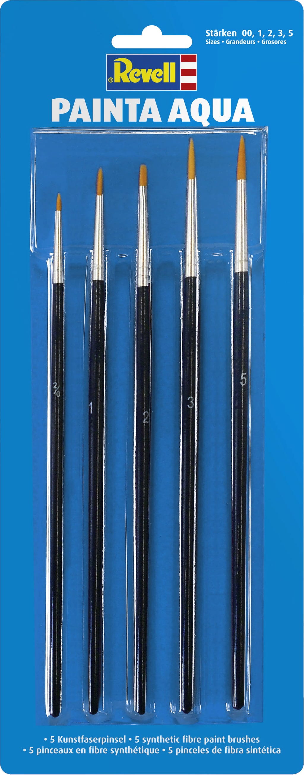 Revell  Painta Aqua    Hochwertiges Pinselset für den Farbauftrag von Aqua Color Farben
