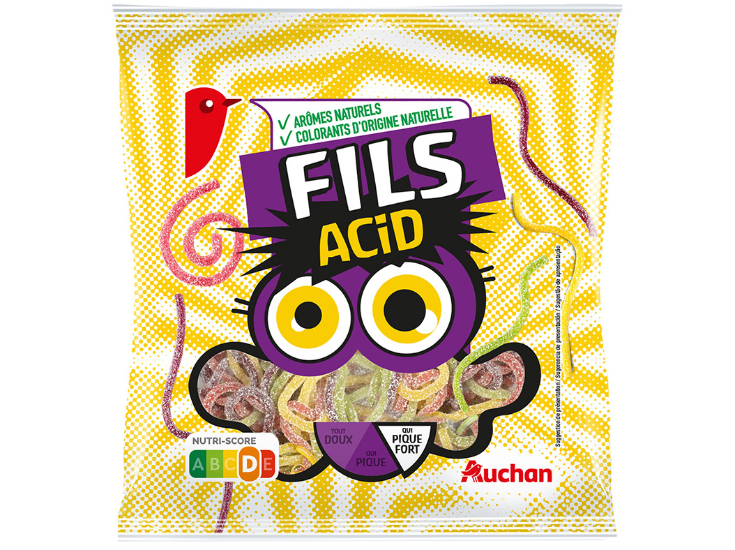 GOMAS AUCHAN FILS ACIDAS 180G