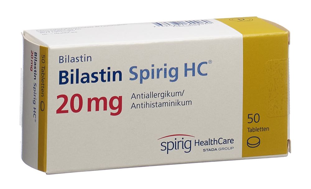 BILASTINE Spirig HC Tabl 20 mg Blist 50 Stk