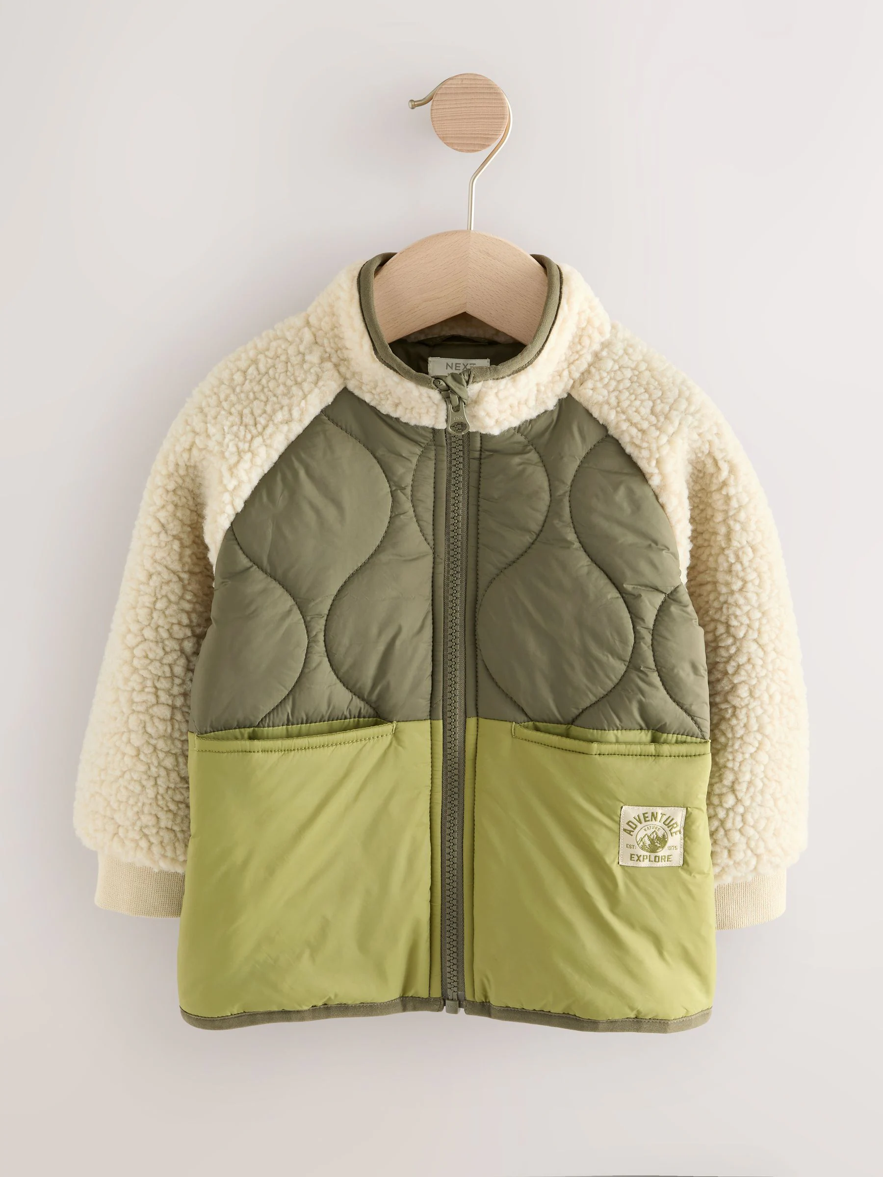 Groen Borg nylon - Bomber Nylon Colourblock Shacket (3mths-7yrs)