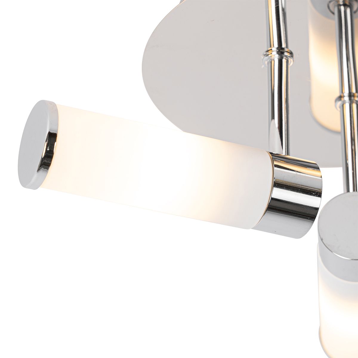 Moderne badkamer plafondlamp chroom 3-lichts IP44 - Bath