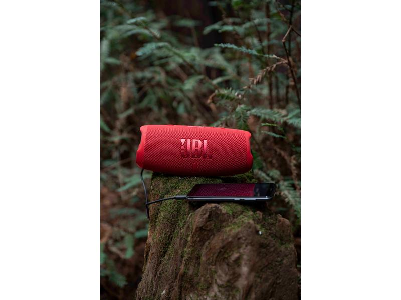 JBL Bluetooth Speaker Charge 5 Rot Tragbarer wasserdichter Lautsprecher mit Powerbank