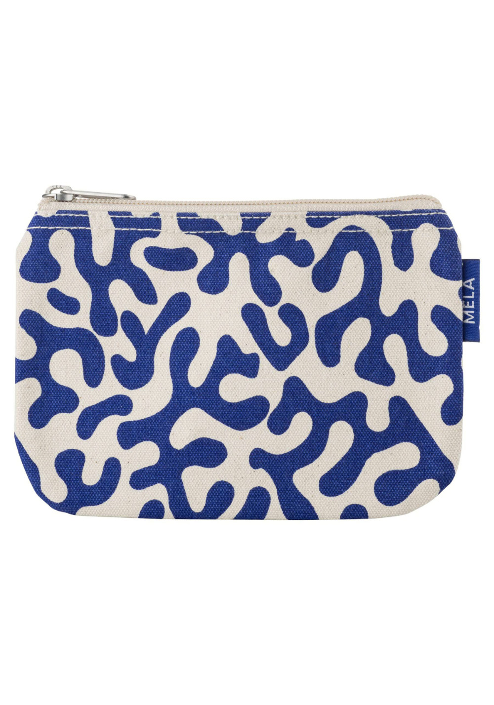 Mela Kleine Kosmetiktasche Small Pouch Greige/Blue Coral Print