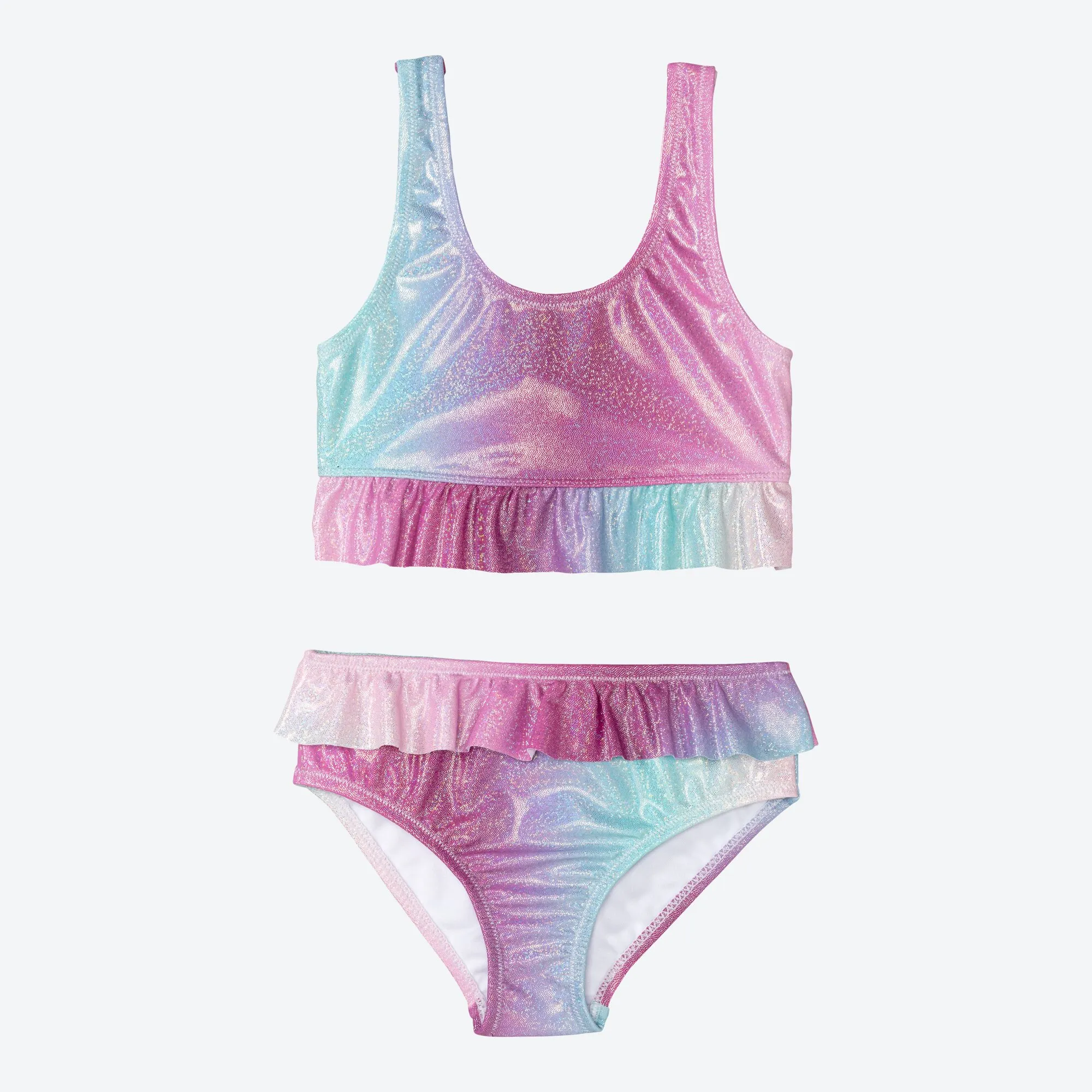 Mädchen-Bikini-Set mit Volant, 2-teilig
