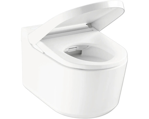 GROHE Sensia douche-wc-set, rimless, met hygiënedouche en geurafzuiging, hoogglans wit met coating, inclusief toiletzitting 36507SH0