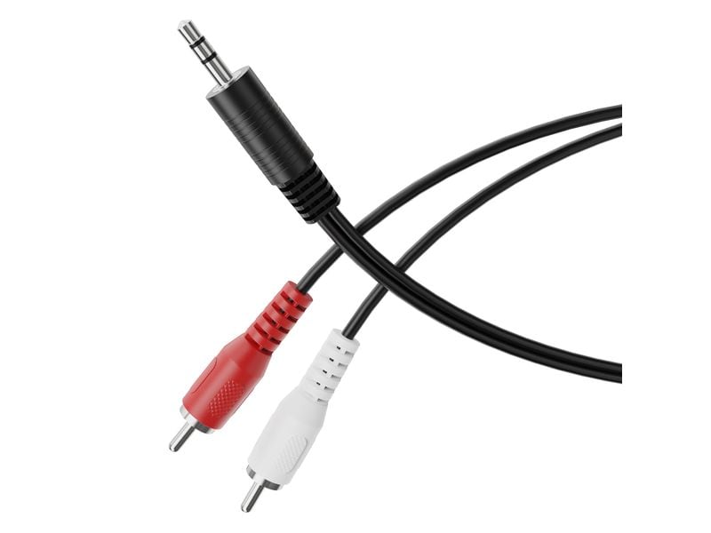 HDSupply Audio-Kabel 3.5 mm Klinke - Cinch 0.5 m Audio Kabel, 2x Cinch auf 3.5 mm Klinke, 0.50 m
