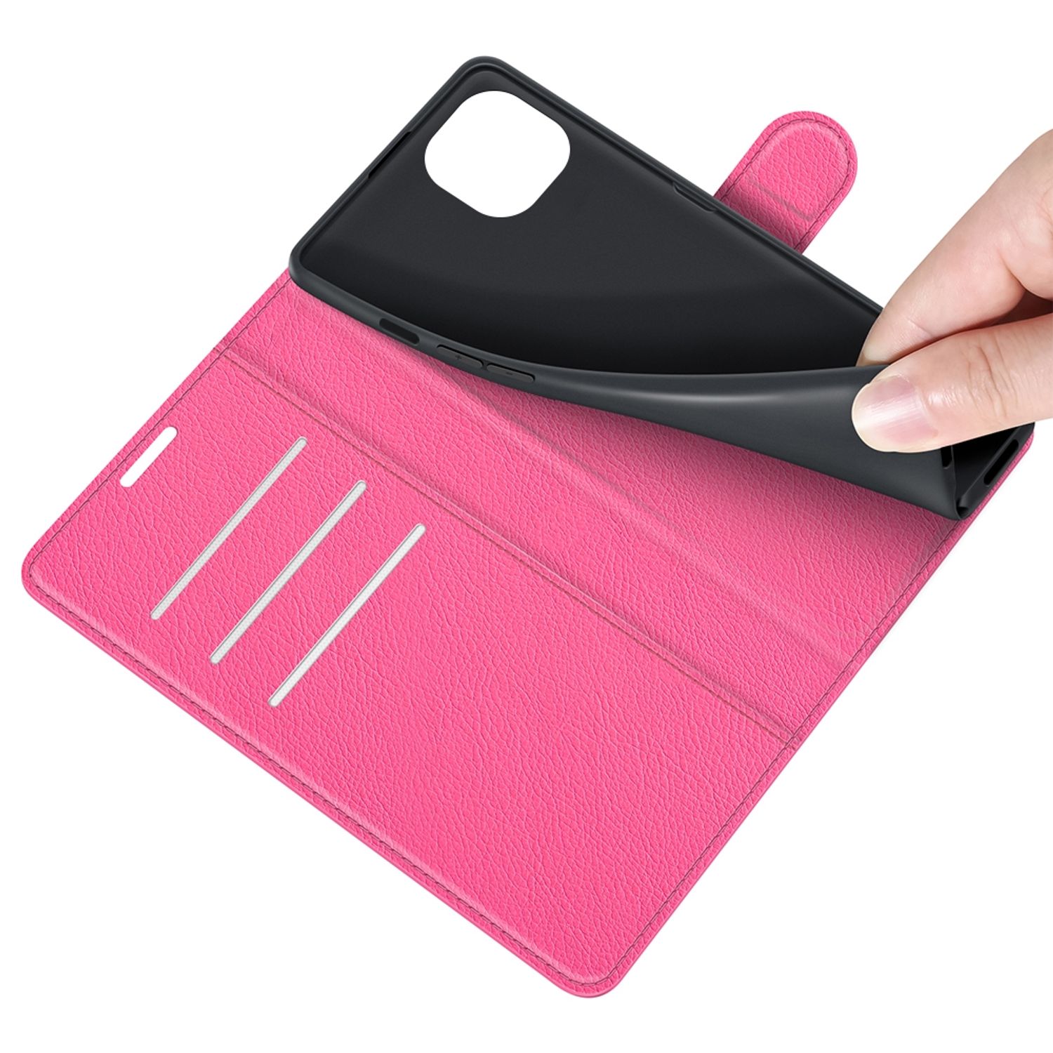 Hülle Handy Schutz für Apple IPhone 13 Case Cover Tasche Etuis Bumper Rosa Neu