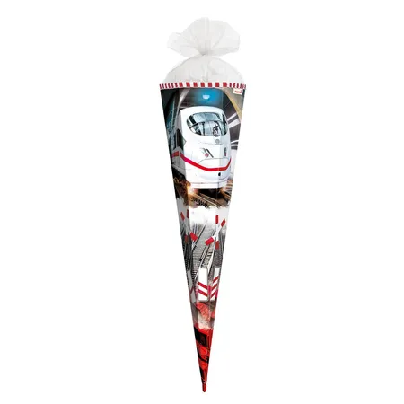 Roth Schultüte Schnellzug mit Tüllverschluss, 85 cm, eckig