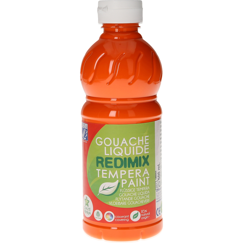 Lefranc & Bourgeois Plakatfarbe Redimix, 500 ml, orange, 1 Stück