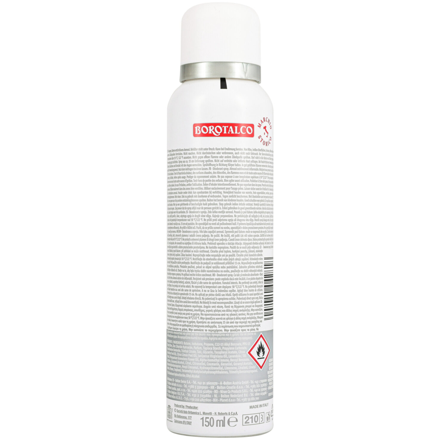 Borotalco Deo Pure Clean Freshness Spray, ohne Aluminiumsalze