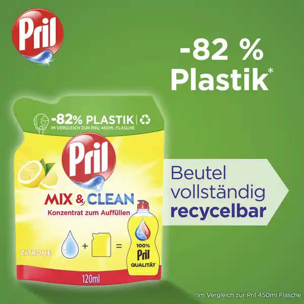 Mix & Clean Geschirrspülmittel Konzentrat Zitrone