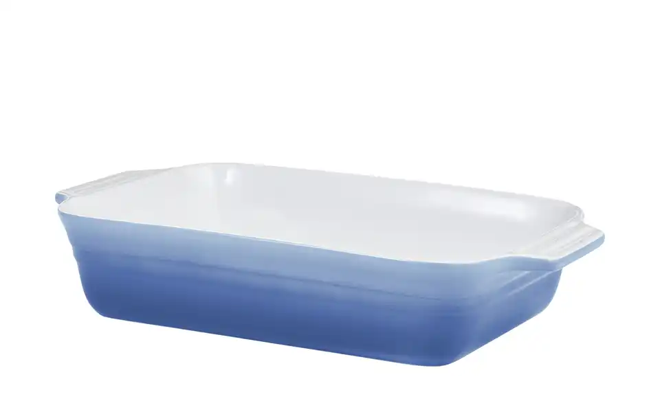 KHG Auflaufform Hellblau, Weiß 40 cm