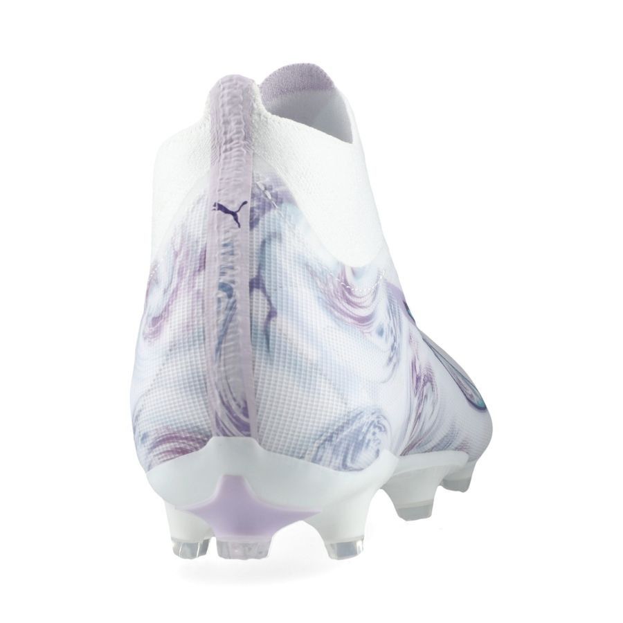 PUMA Ultra 5 Match   FG/AG Brilliance - Blanc/Noir/Spring Lavender Femme ÉDITION LIMITÉE