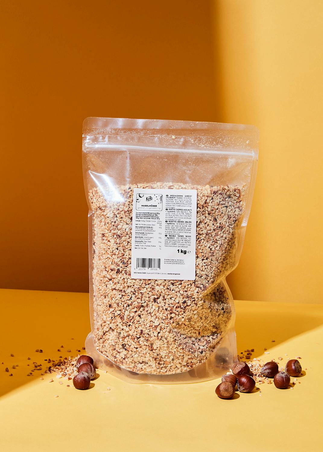 Geröstete und gehackte Haselnüsse 1 kg