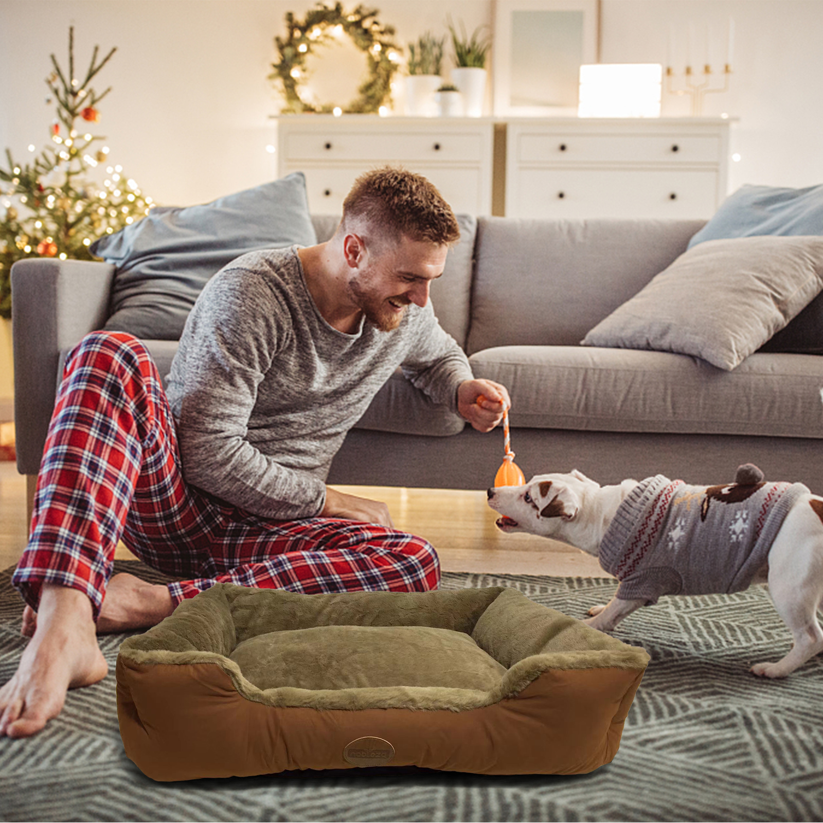 Cama Nobleza para Cães, Sofá para Cães e Gatos, Cesta Confortável para Cães, Almofada para Animais de Estimação
